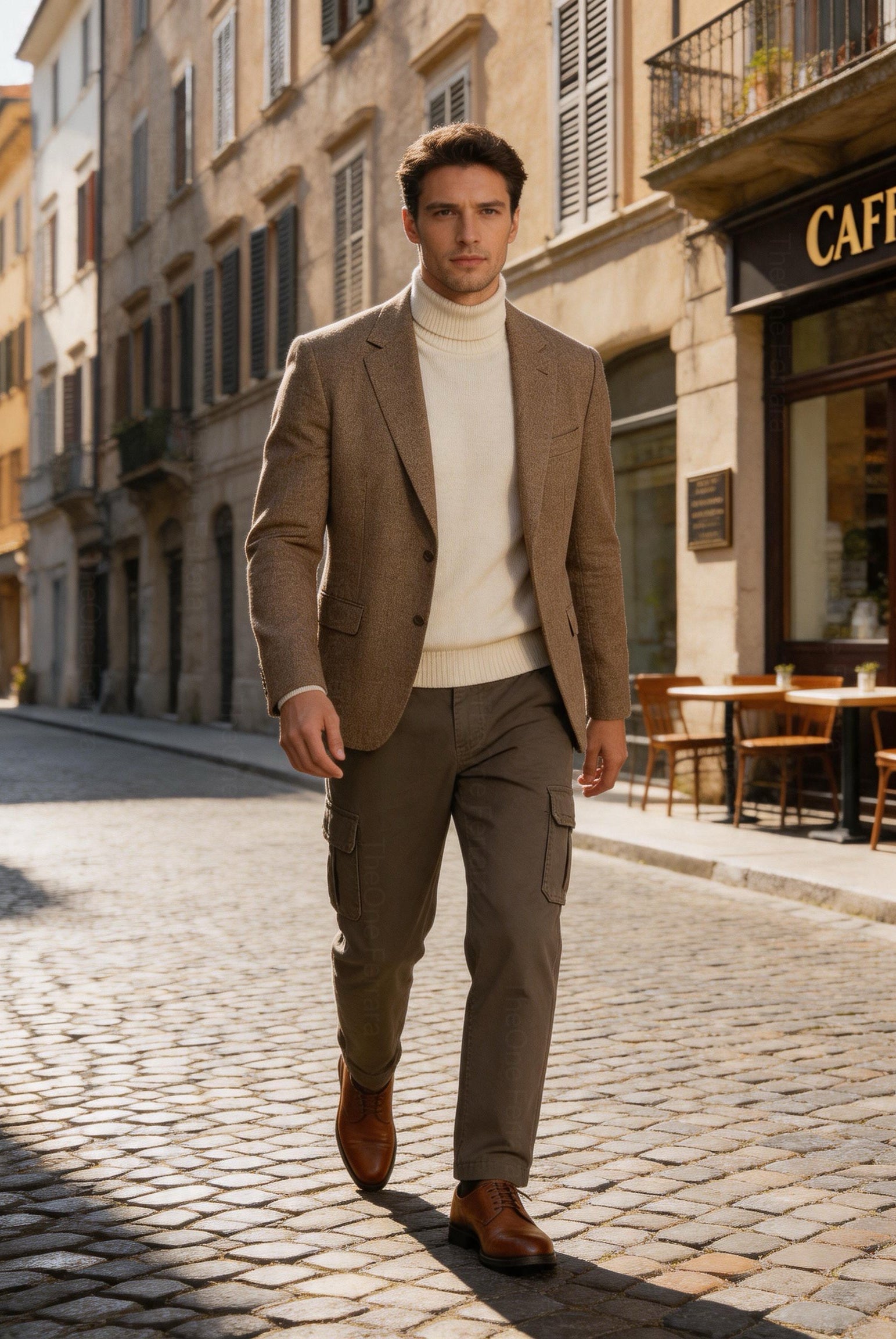 Pantaloni Cargo Uomo in Cotone Premium Regular Fit Autunno Inverno IT 46-60