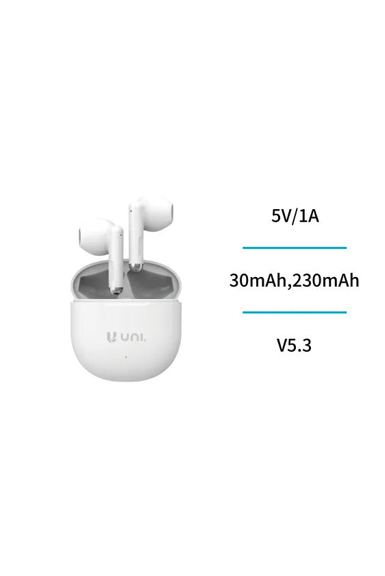 Auricolare Bluetooth UNI-TWS di tipo semi-in-ear