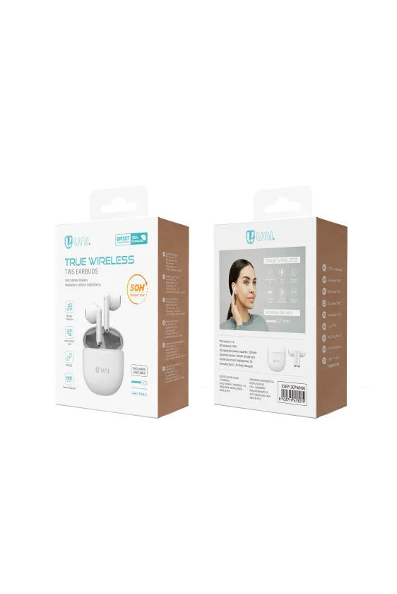 Auricolare Bluetooth UNI-TWS di tipo semi-in-ear