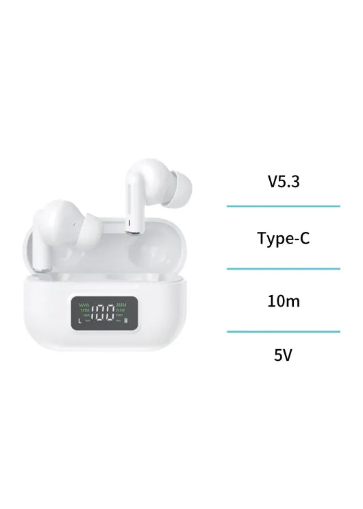 Versione con display digitale dell'auricolare Bluetooth TWS tipo in-ear