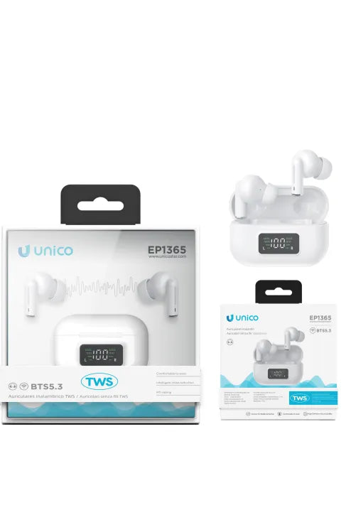 Versione con display digitale dell'auricolare Bluetooth TWS tipo in-ear