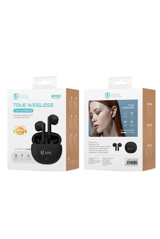 Auricolare Bluetooth TWS Pro Nero