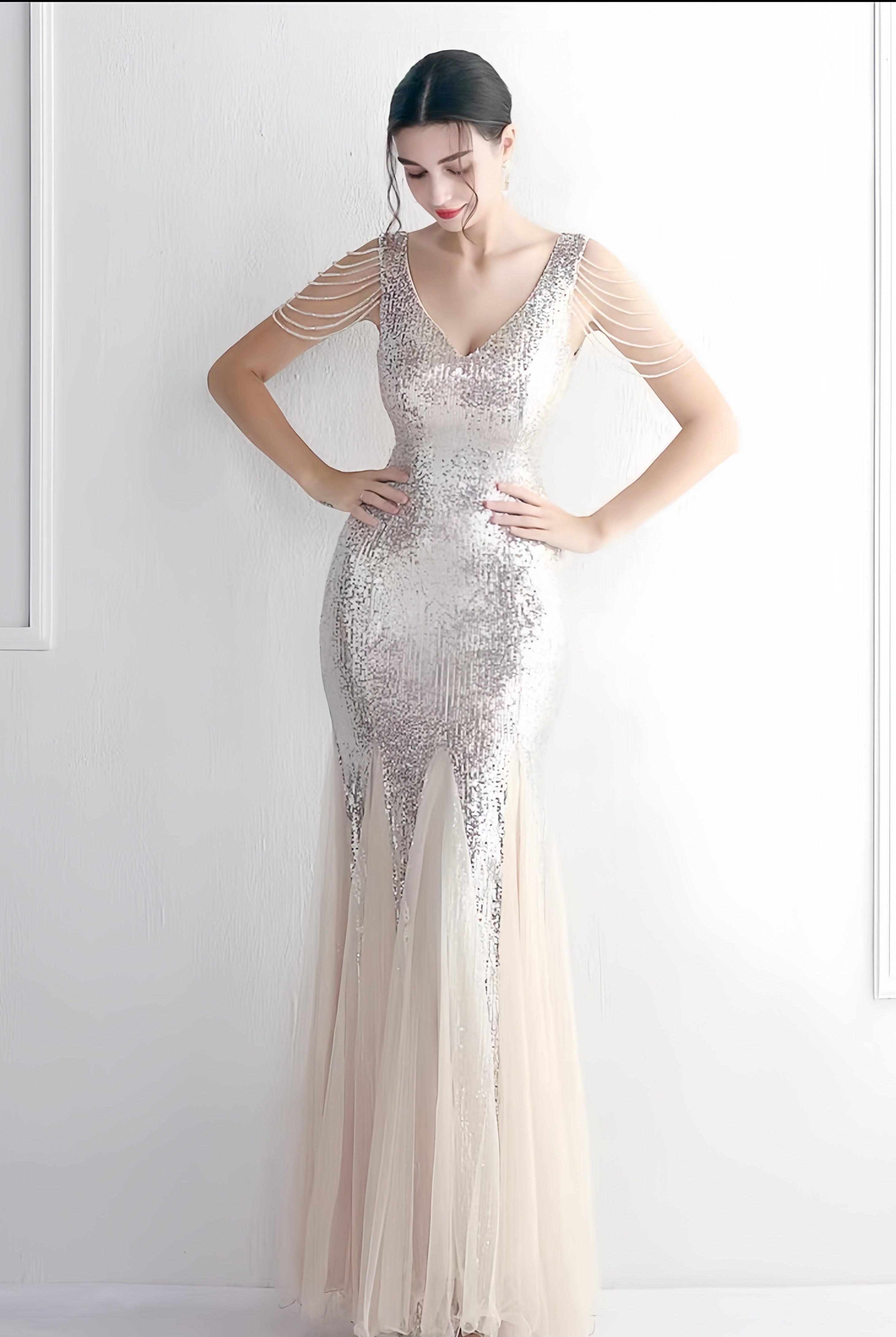 Abito Orlo di paillettes