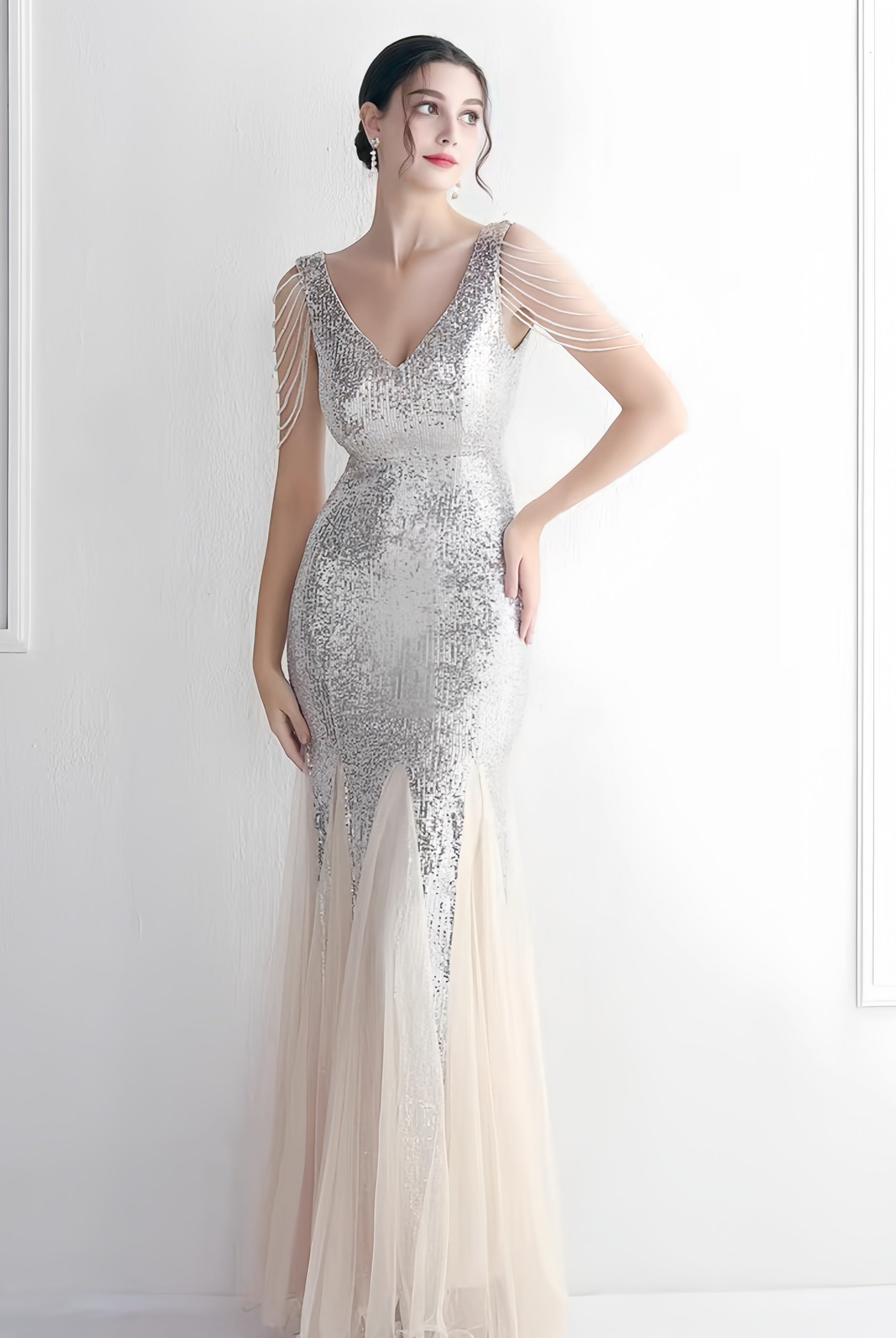 Abito Orlo di paillettes