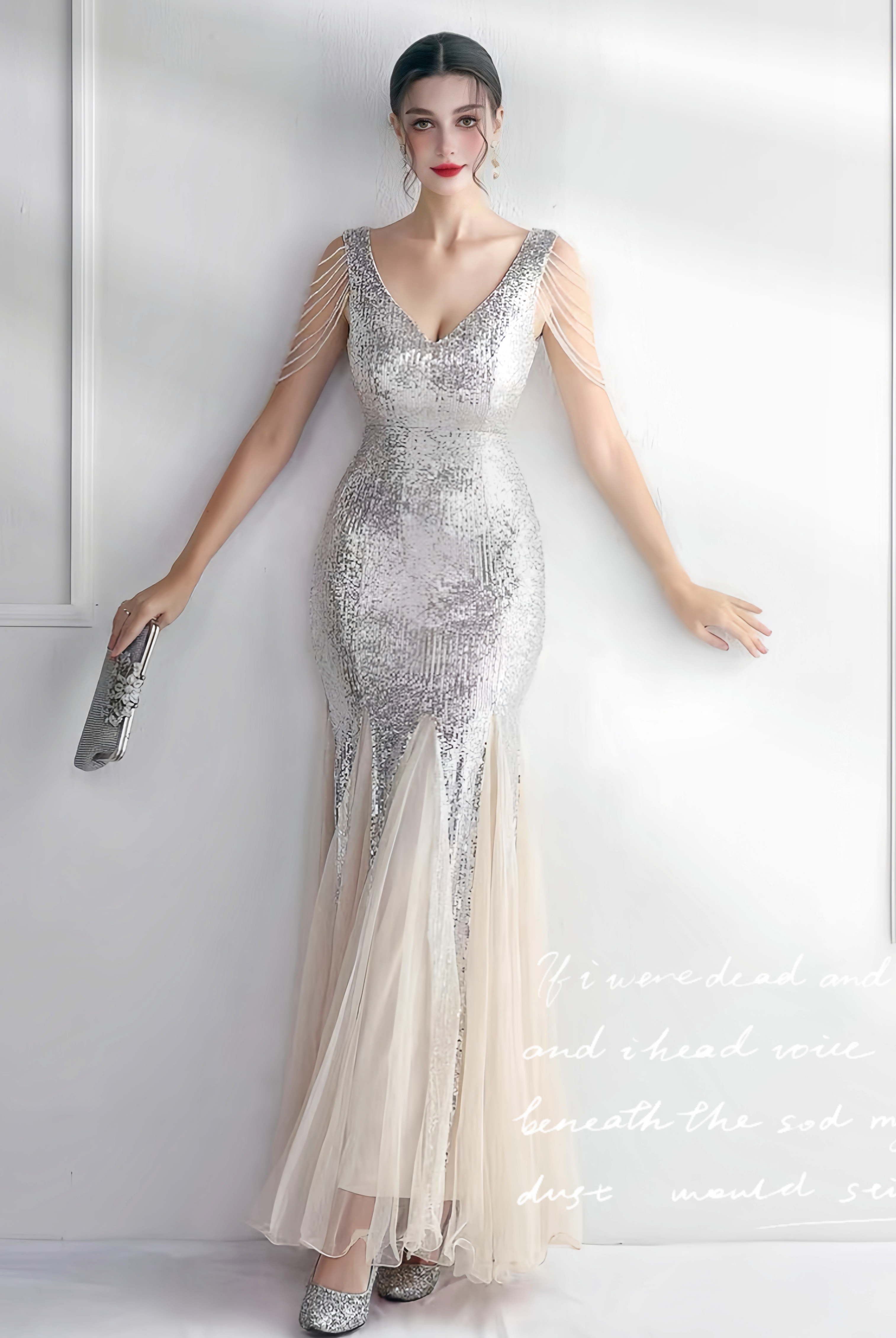 Abito Orlo di paillettes