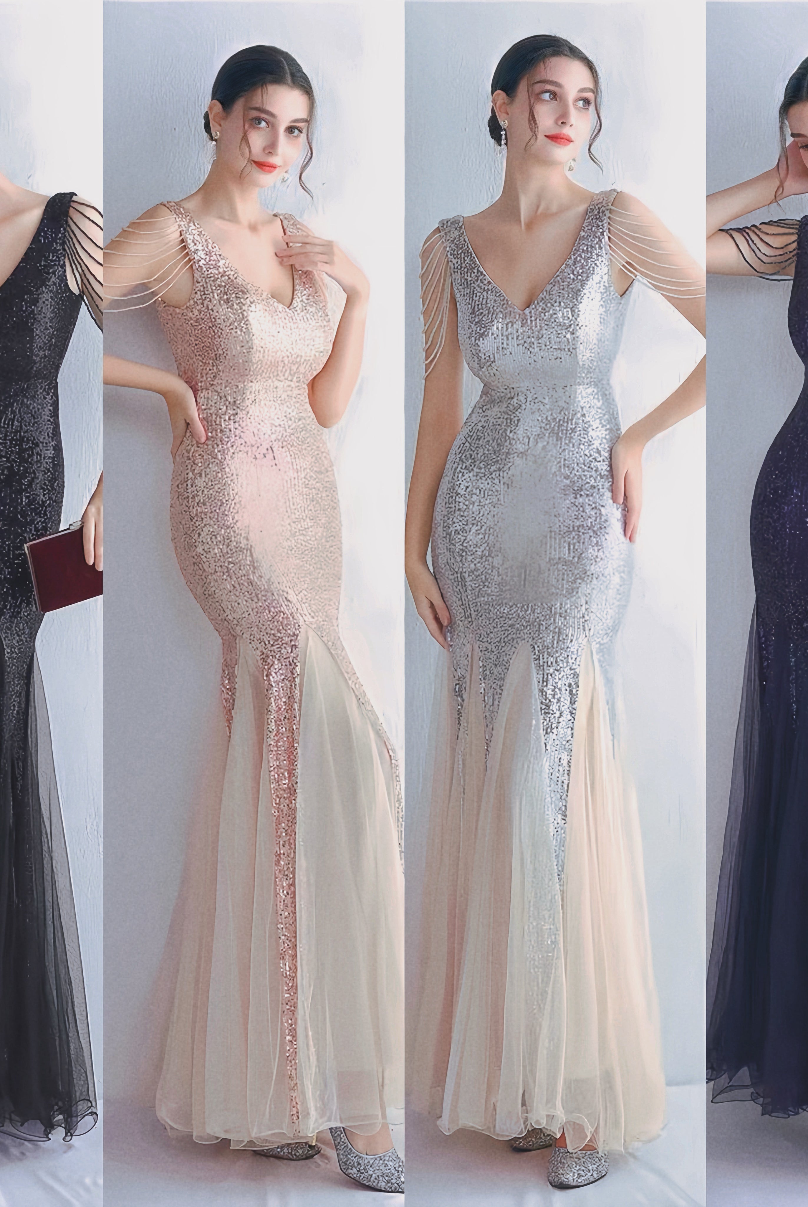 Abito Orlo di paillettes