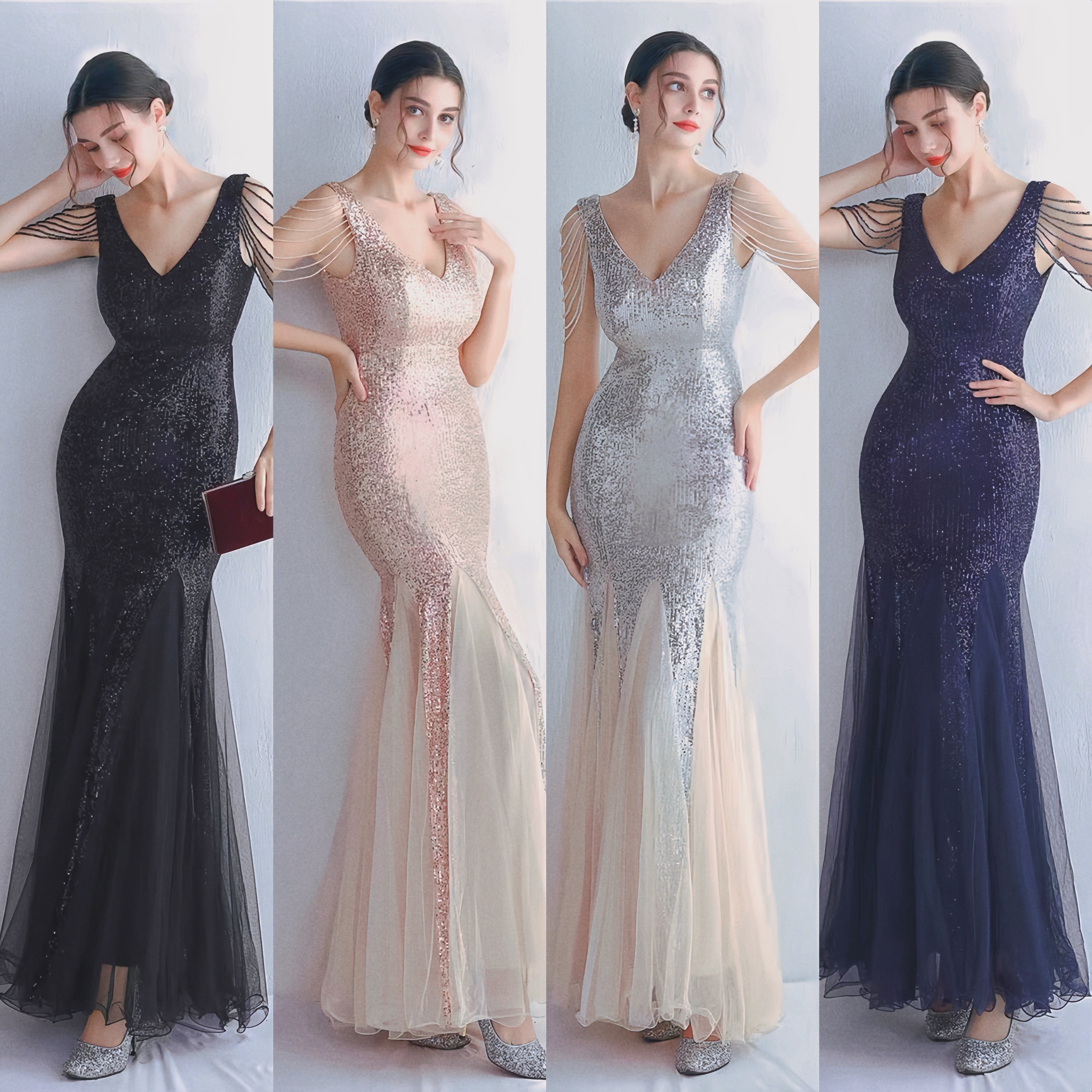 Abito Orlo di paillettes