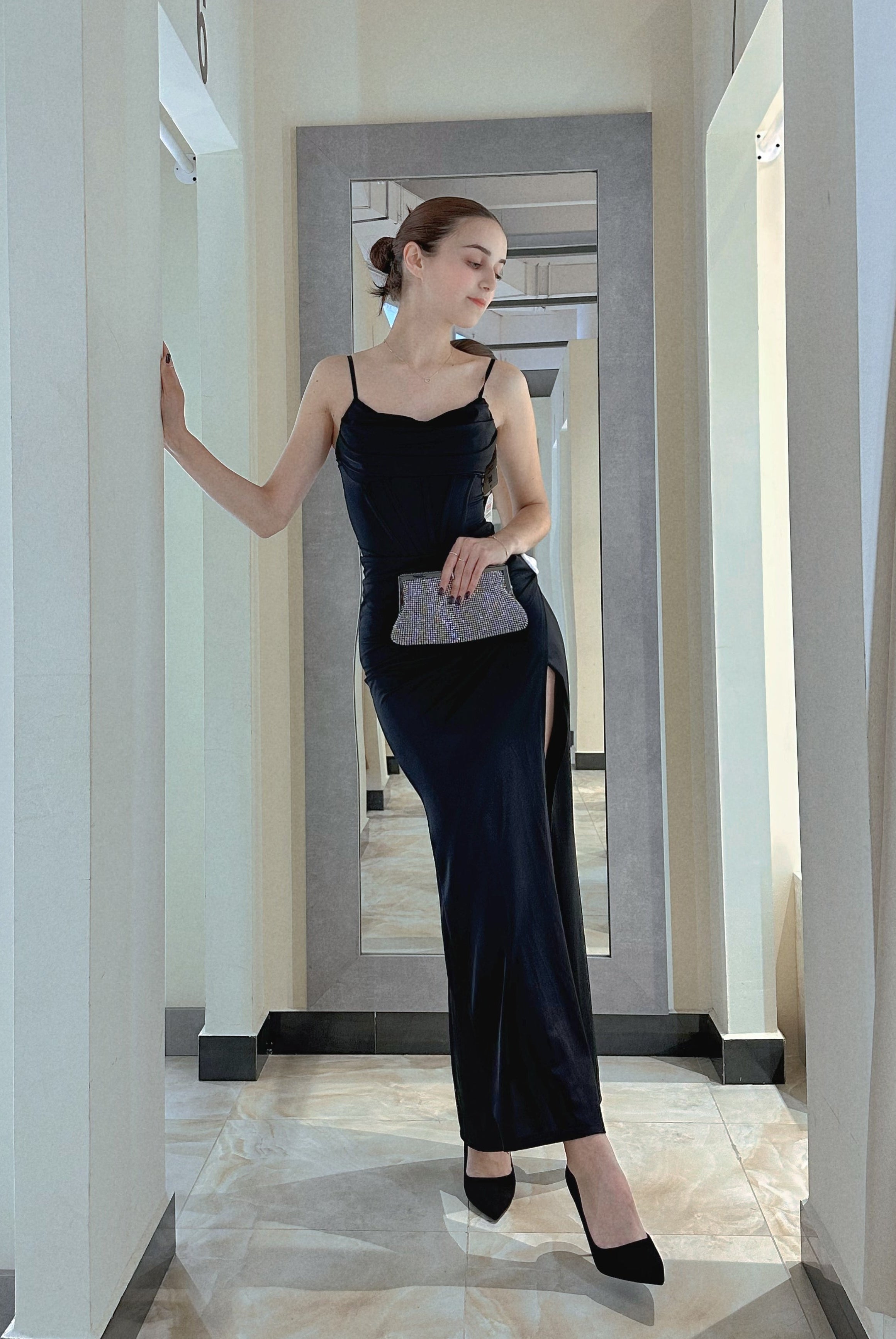 Abito da damigella d'onore monocolore