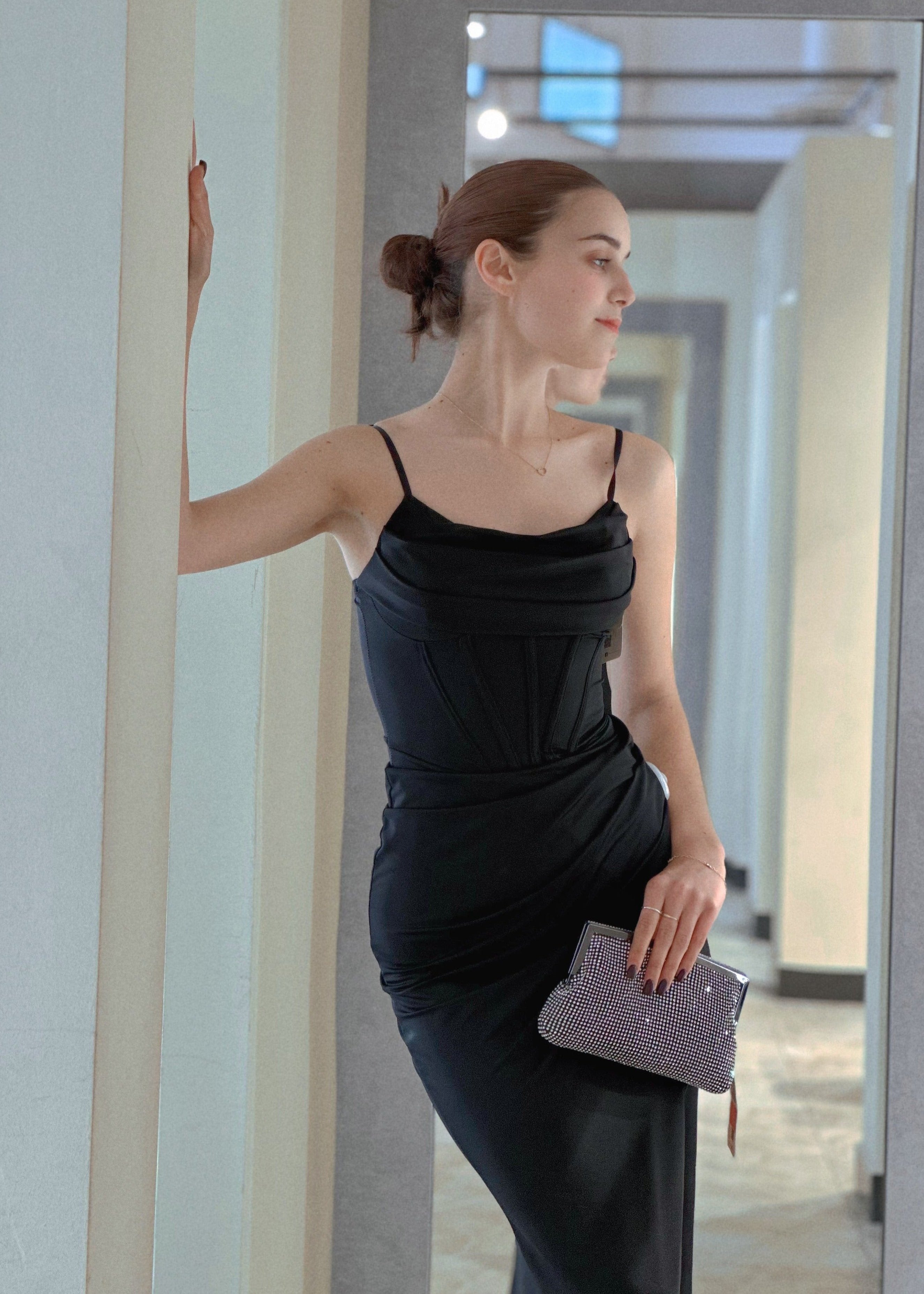 Abito da damigella d'onore monocolore