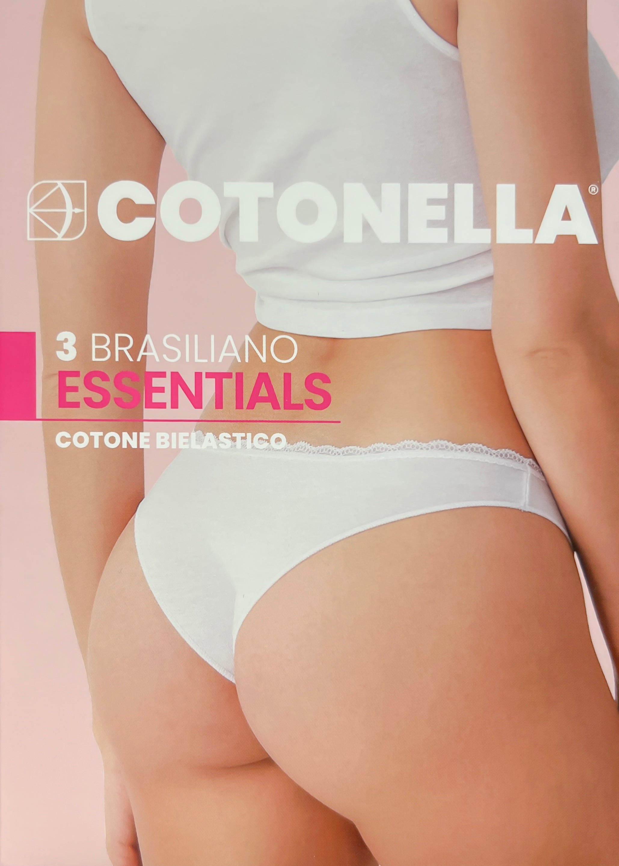 Cotonella 3 brasiliano essentials cotone bielastico Nero