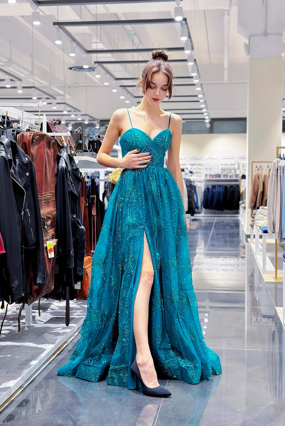 Abito da sera con schiena scoperta