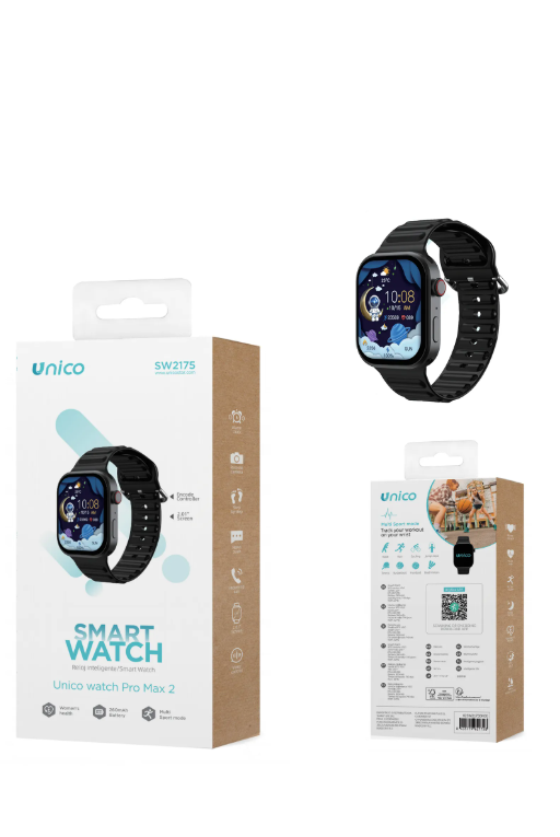 Orologio intelligente con bordo ad angolo retto Hryfine quadrante da 2,01 pollici 49 mm CE ES