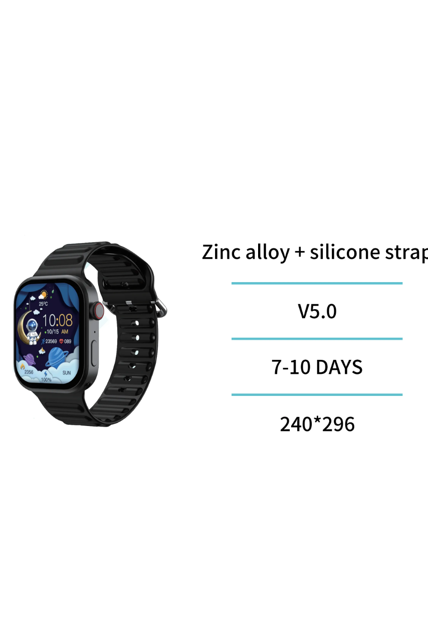 Orologio intelligente con bordo ad angolo retto Hryfine quadrante da 2,01 pollici 49 mm CE ES