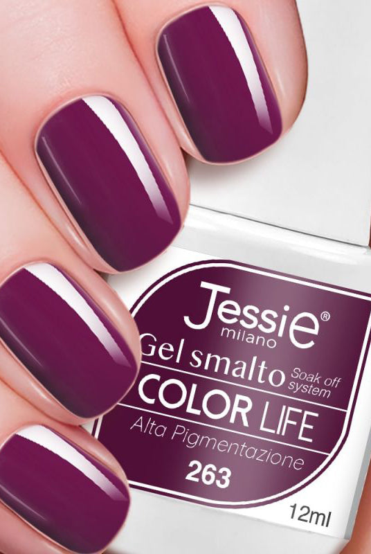 Gel smalto colore shine - Melanzana Scura Melanzana Scura