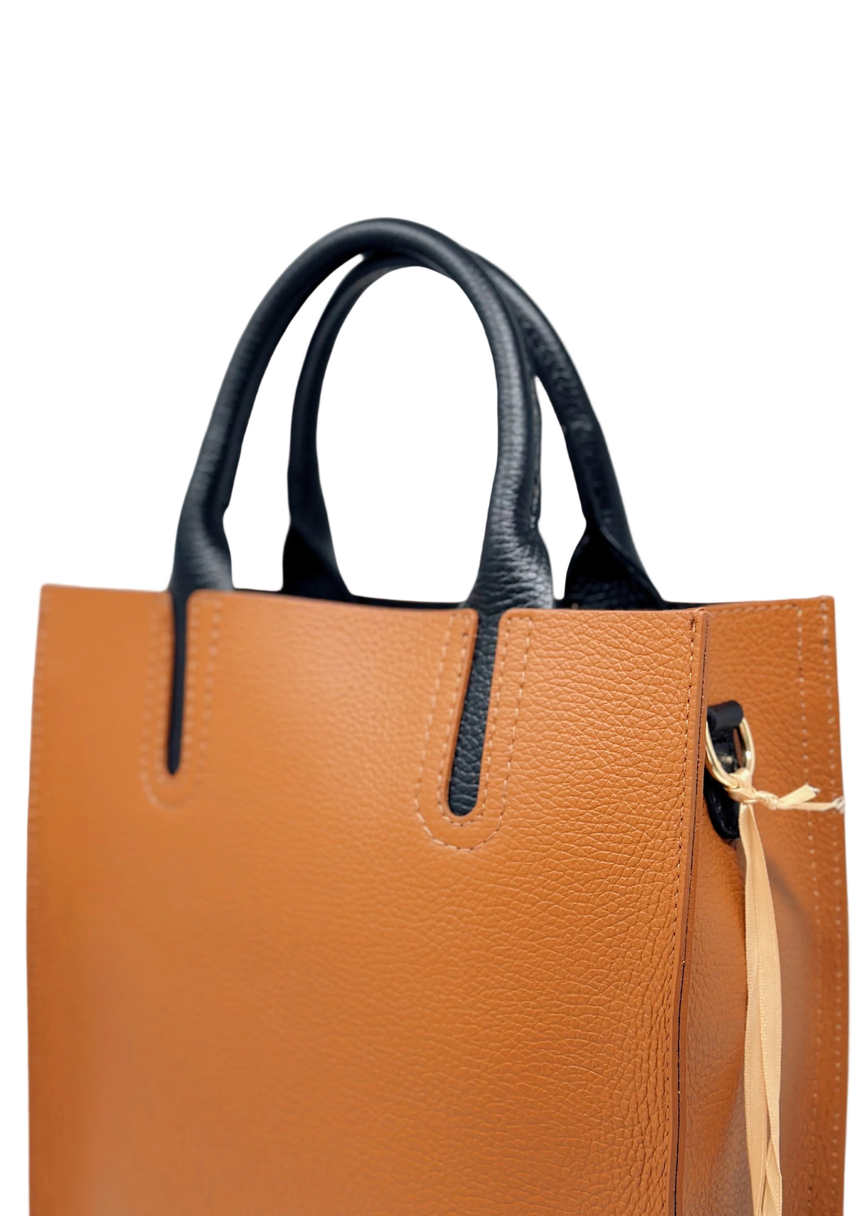 Borsa tote, borsa retrò, borsa monospalla in vera pelle, ventiquattrore verticale per pendolari(Juice)