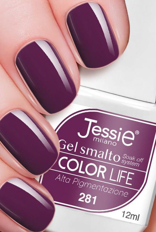 Gel smalto colore shine - Melanzana