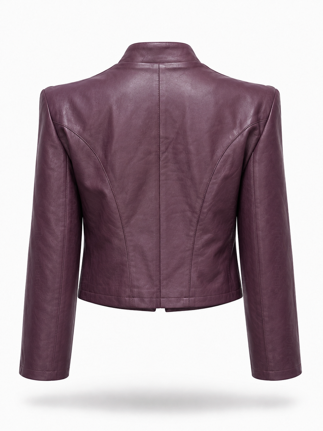 Giacca Corta Donna Effetto Pelle Stile Militare con Alamari 153