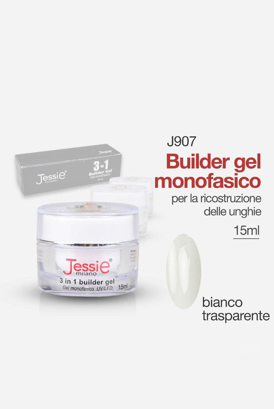 Gel costruttore - monofasico Bianco Trasparente