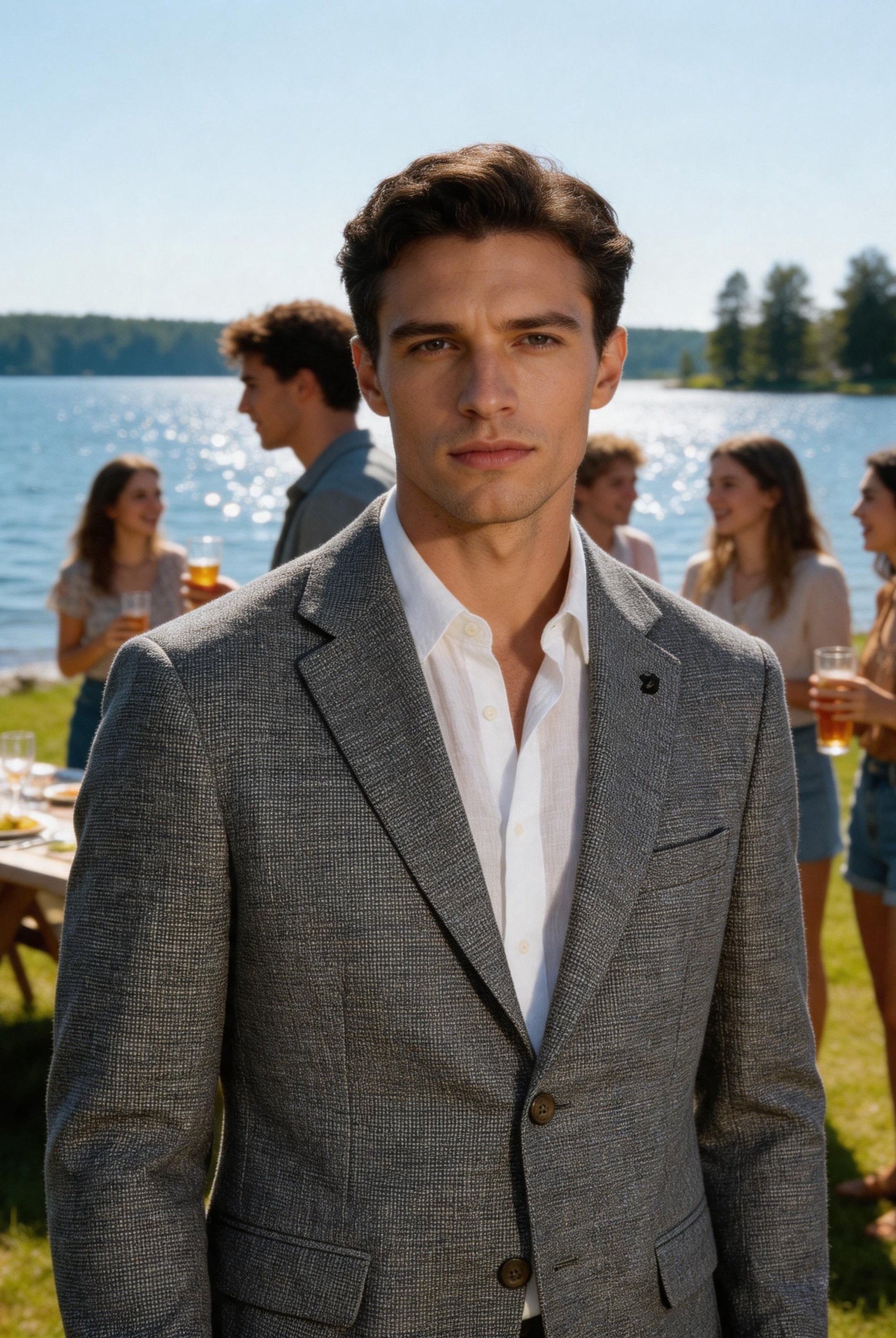 Giacca da Uomo Casual – Misto Cotone e Lino