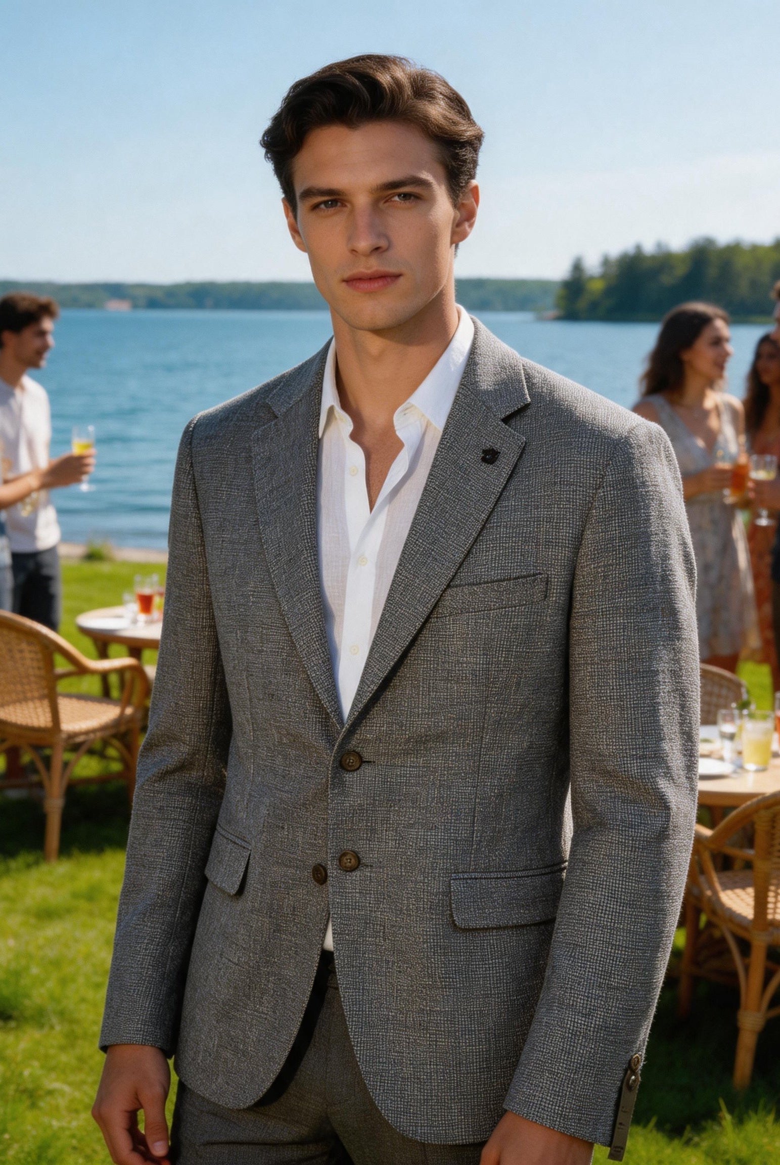 Giacca da Uomo Casual – Misto Cotone e Lino