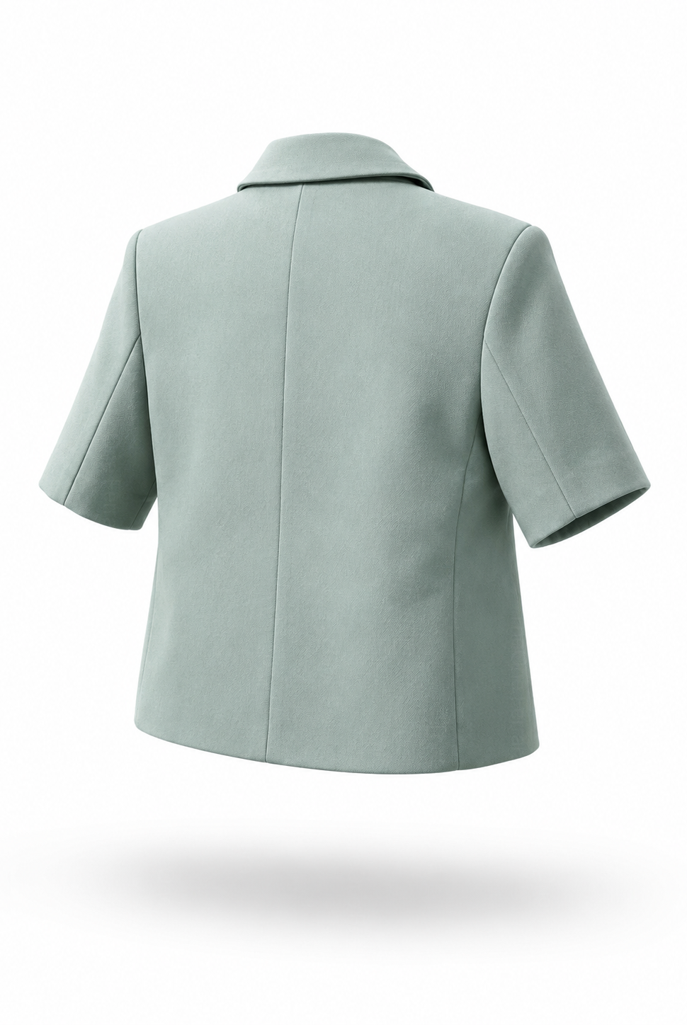 Completo Elegante Bambino Verde Salvia 4 Pezzi con Giacca Shorts Camicia e Papillong 4-10Anni