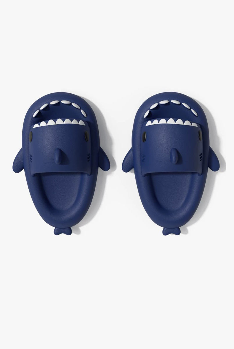 🦈 EXCREAT Ciabatte Uomo Antiscivolo con Design Squalo 2025 - Edizione Estiva Blue