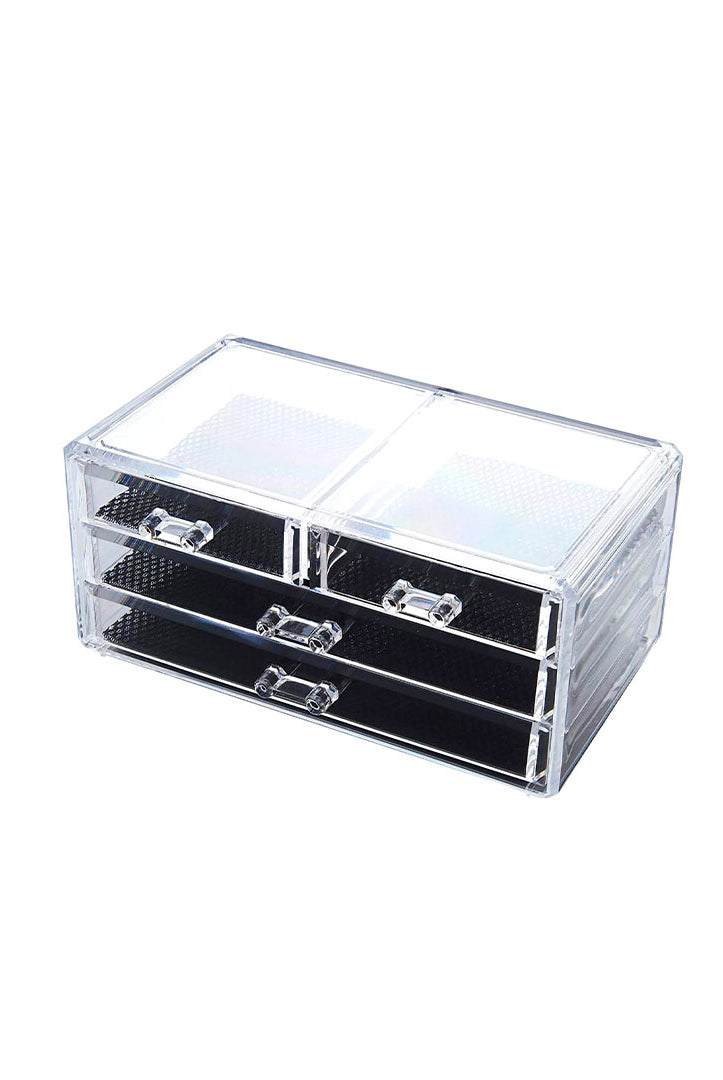Organizer Porta Cosmetici Crilex Trasparente 4 Cassetti