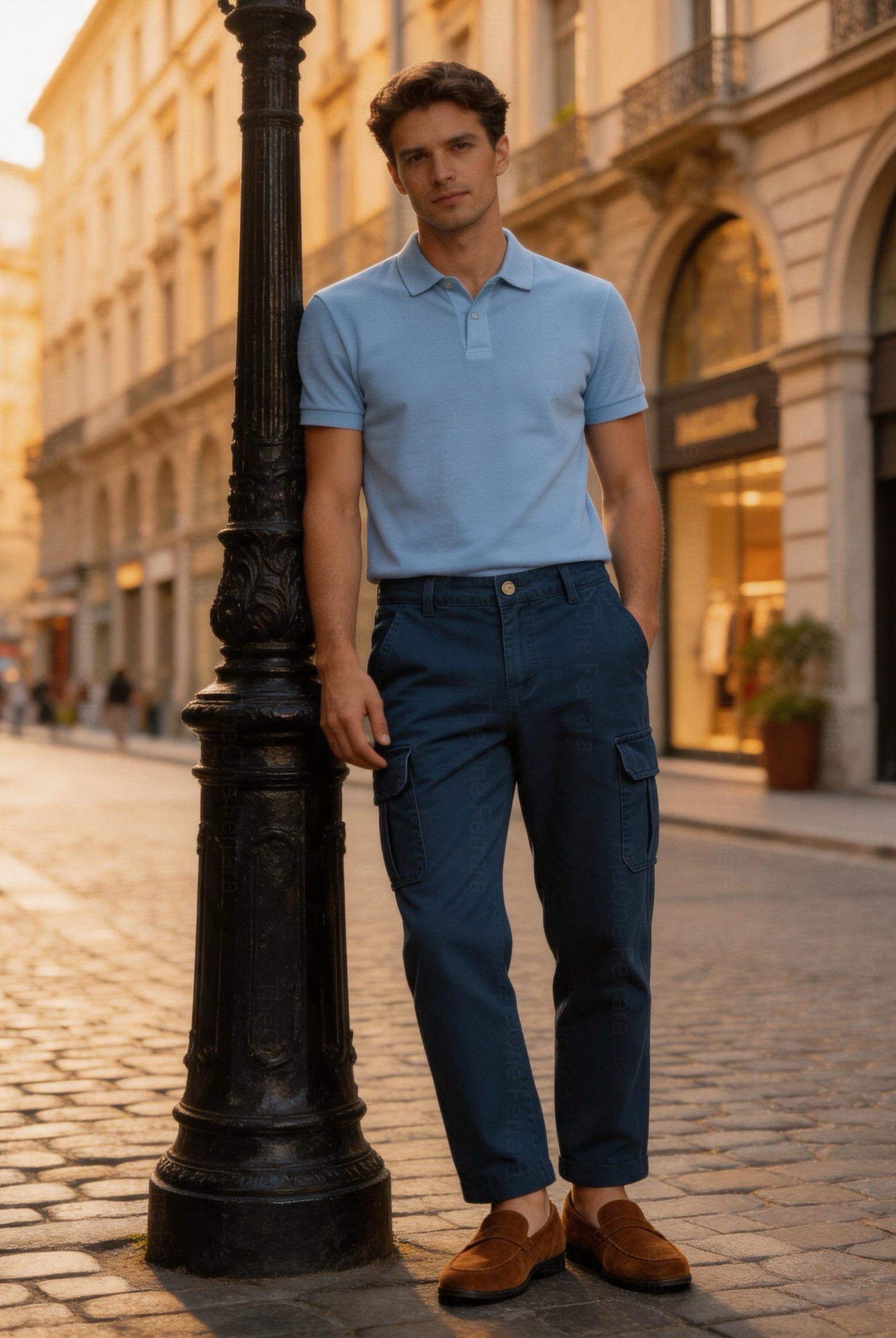 Pantaloni Cargo Uomo in Cotone Premium Regular Fit Autunno Inverno IT 46-60