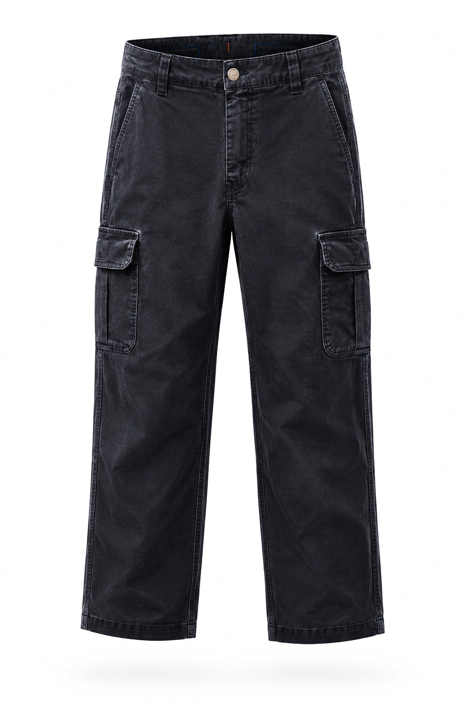 Pantaloni Cargo Uomo in Cotone Premium Regular Fit Autunno Inverno IT 46-60 Nero