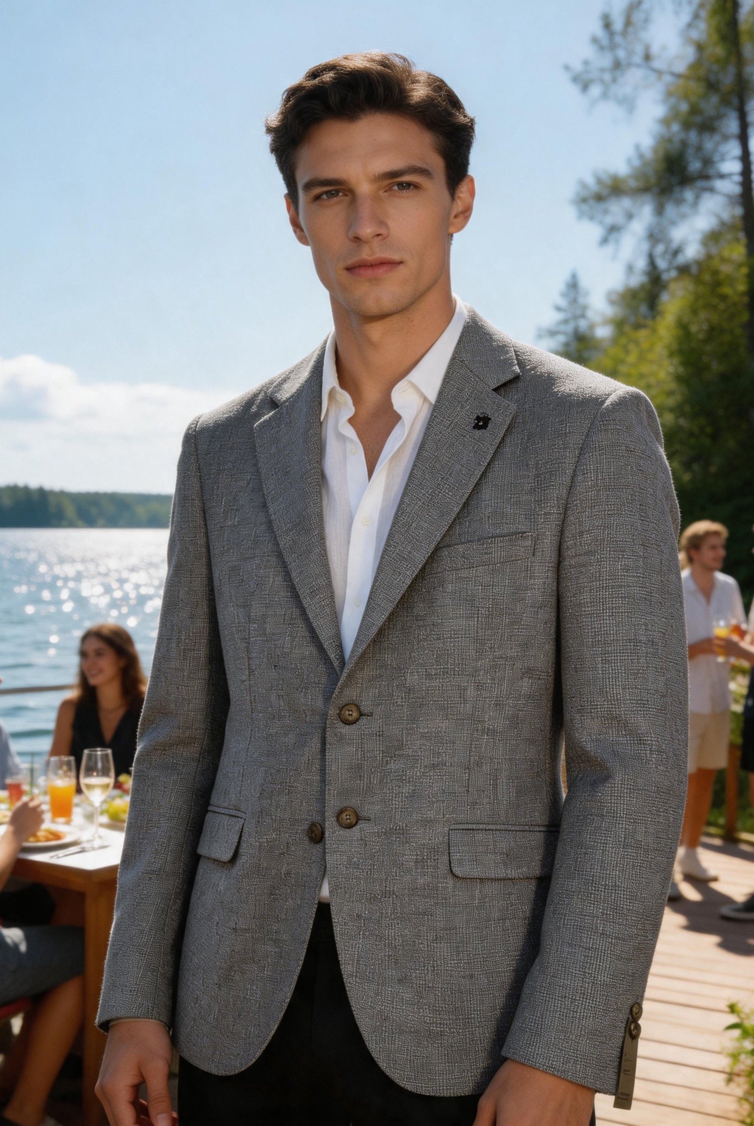 Giacca da Uomo Casual – Misto Cotone e Lino