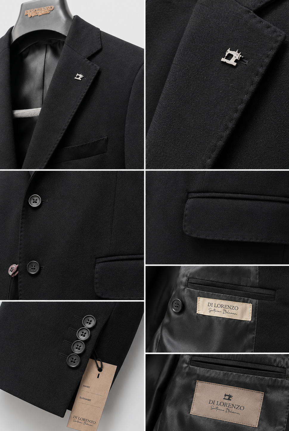 Abito Uomo Slim Fit Made in Italy 2 Pezzi – Tessuto Elasticizzato