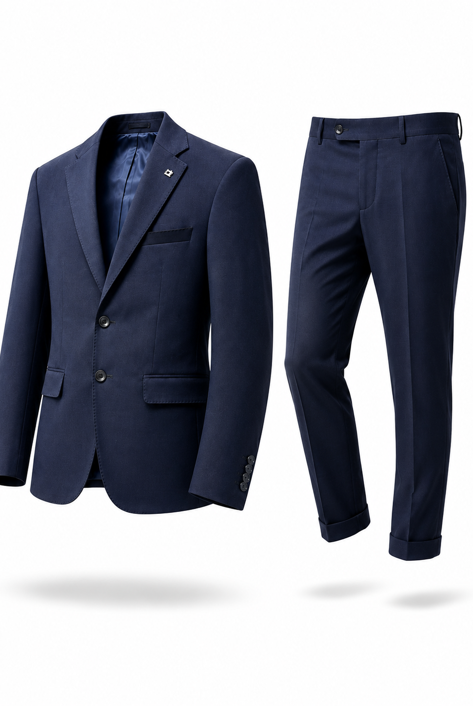 Abito Uomo Slim Fit Made in Italy 2 Pezzi – Tessuto Elasticizzato Blue notte