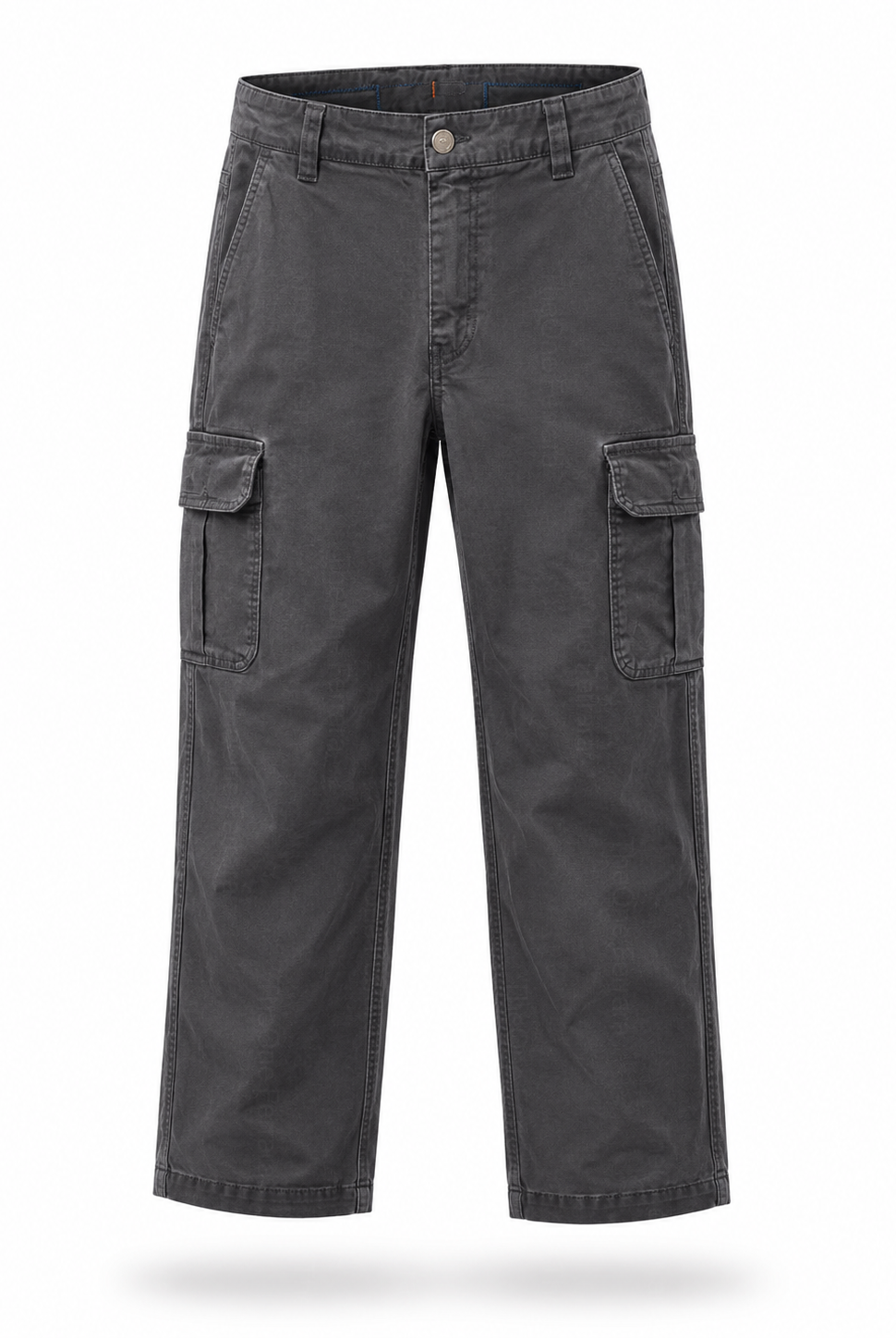 Pantaloni Cargo Uomo in Cotone Premium Regular Fit Autunno Inverno IT 46-60 Grigio ardesia scuro