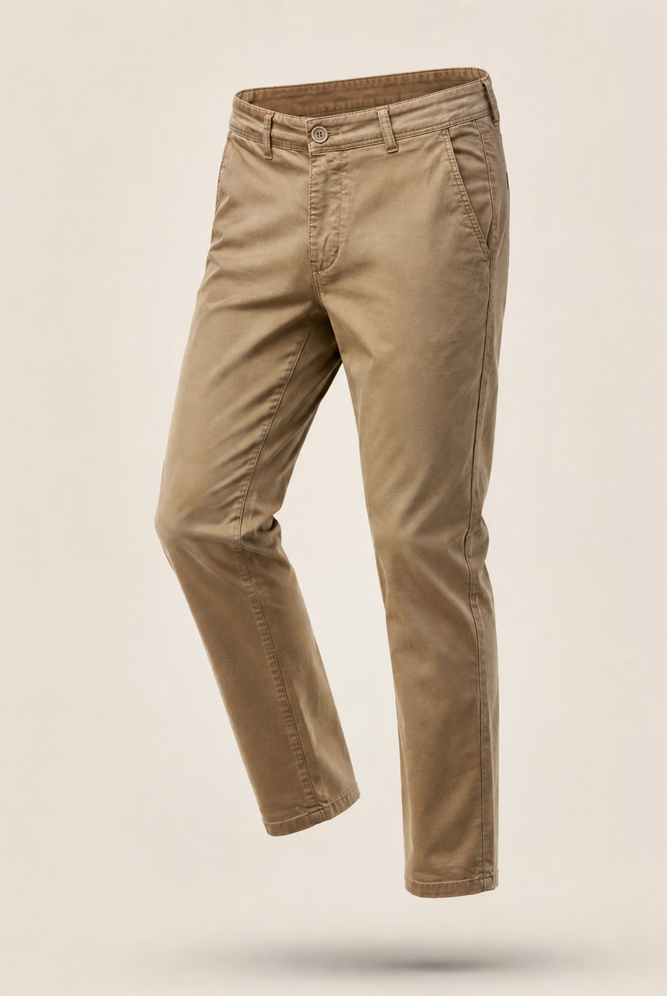 Pantaloni Chino Uomo in Cotone Elasticizzato Slim Fit 44-54 203 Senap