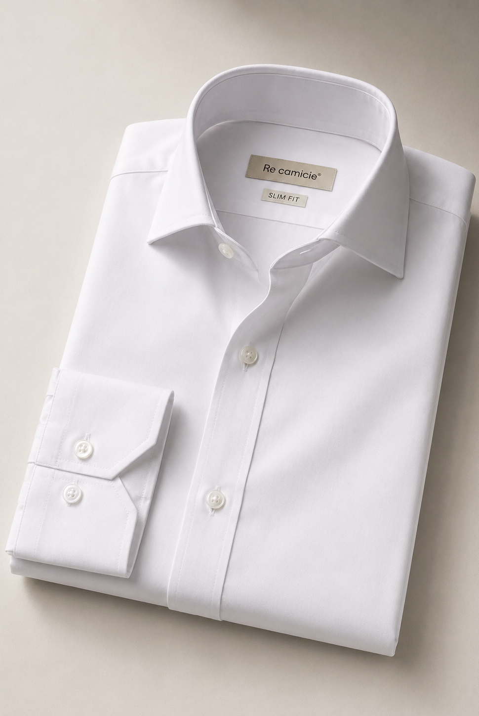 Camicia Uomo Bianca Slim Fit in Cotone Elasticizzato – Elegante Business Casual 2620 Bianco 97% Cotone 3% Elastan