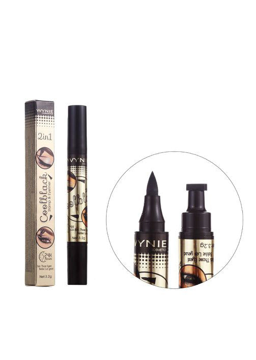 Coolblack stamp & eyeliner 24h