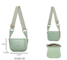 Borsa a sella vintage con tracolla larga regolabile
