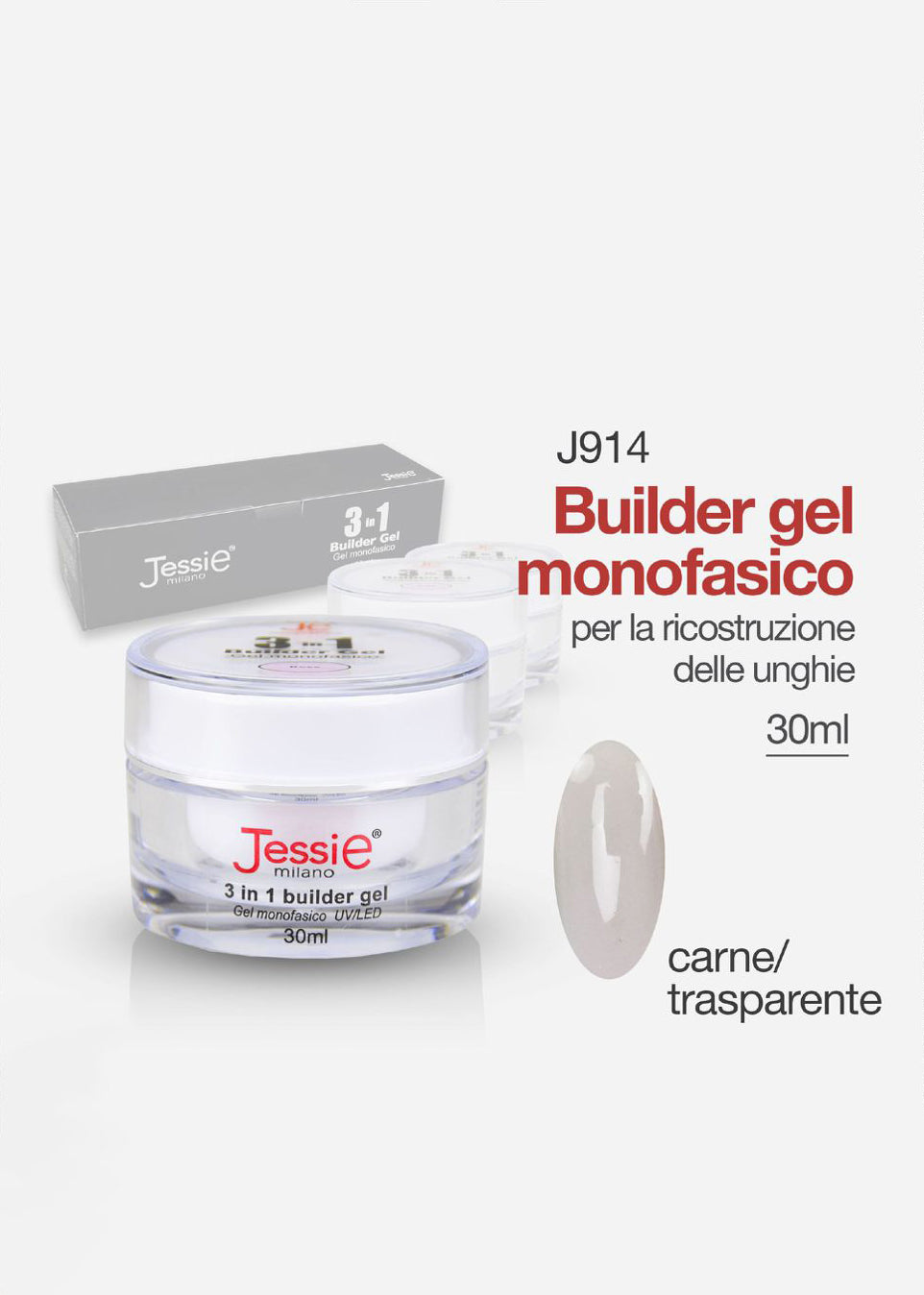 Gel costruttore - monofasico Carne Trasparente