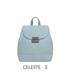Zainetto compatto alla moda con chiusura in metallo vintage Azzurro cielo