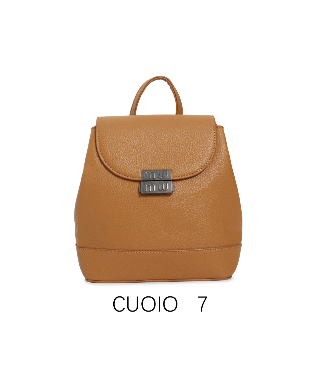 Zainetto compatto alla moda con chiusura in metallo vintage Marrone