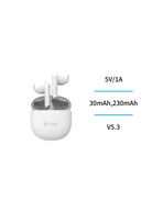 Auricolare Bluetooth UNI-TWS di tipo semi-in-ear