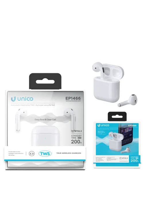 TWS Auricolare Bluetooth con cordino semi-in-ear ES