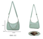 Borsa a spalla intrecciata con catena, tracolla regolabile