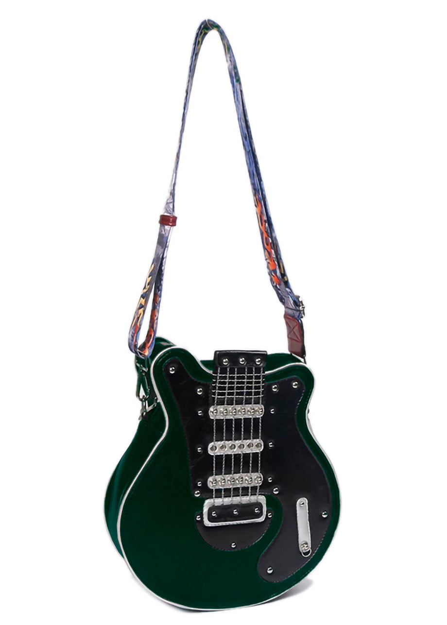 Borsa a forma di Chitarra VERDE SCURO