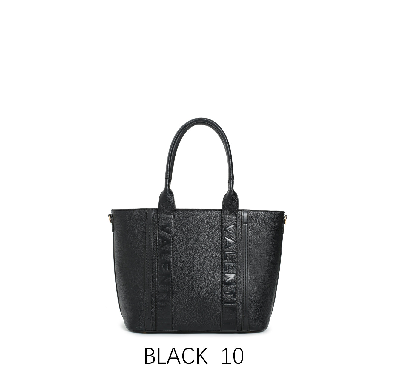 Borsa tote capiente dal design classico con tracolla regolabile Nero