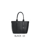 Borsa tote capiente dal design classico con tracolla regolabile Nero