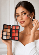 Blush & pó iluminador & contorno compacto 3 in 1