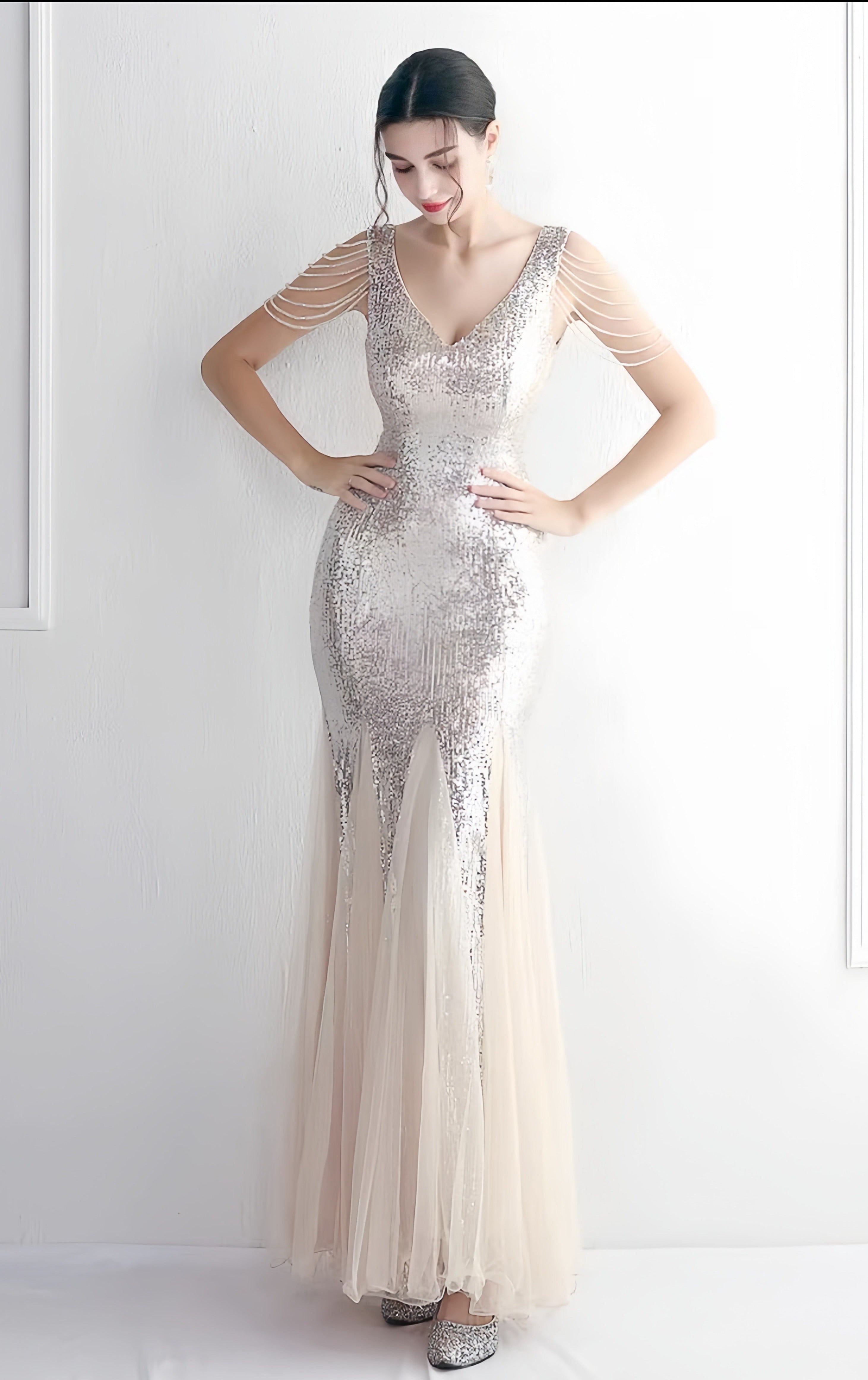 Abito Orlo di paillettes