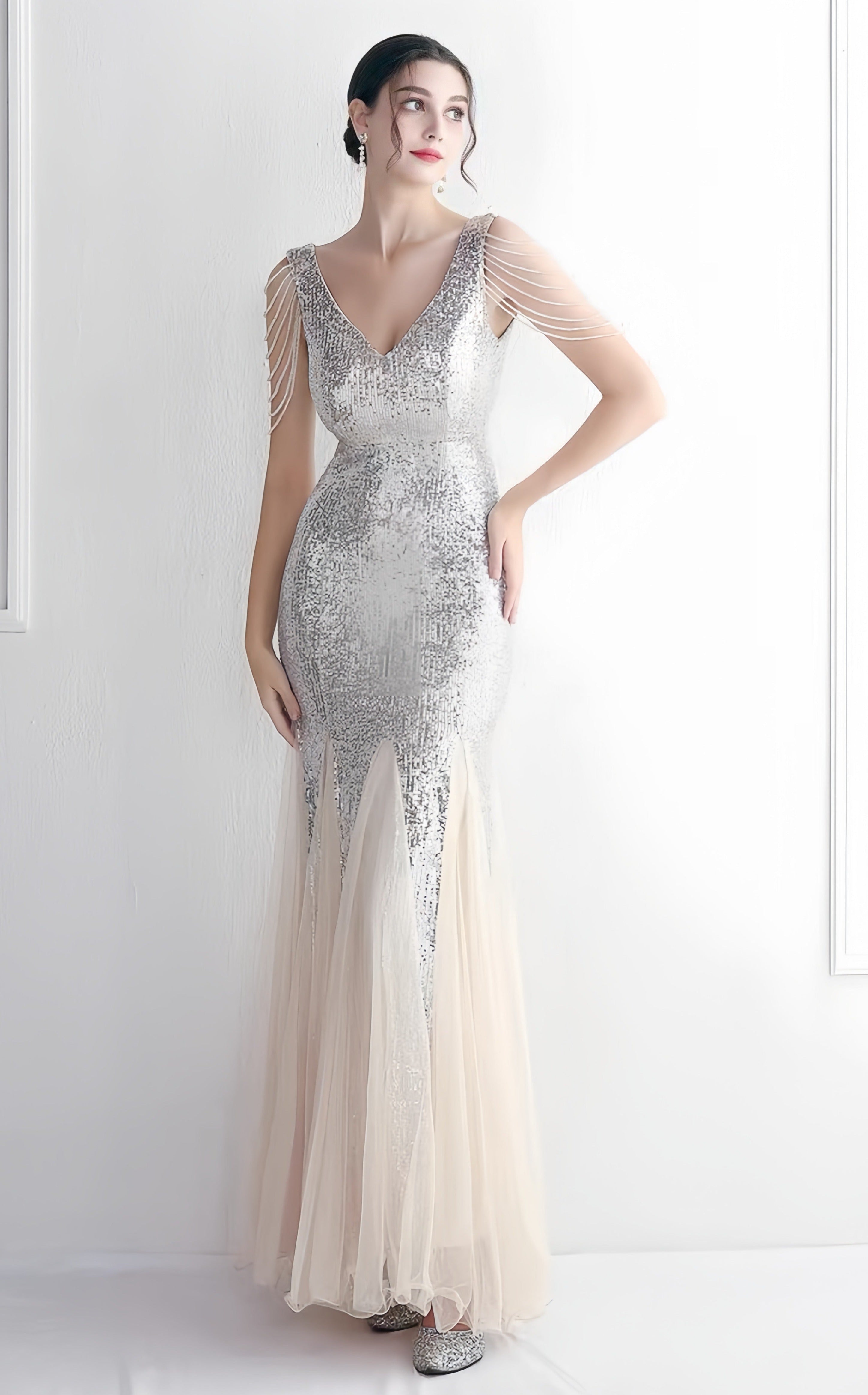 Abito Orlo di paillettes