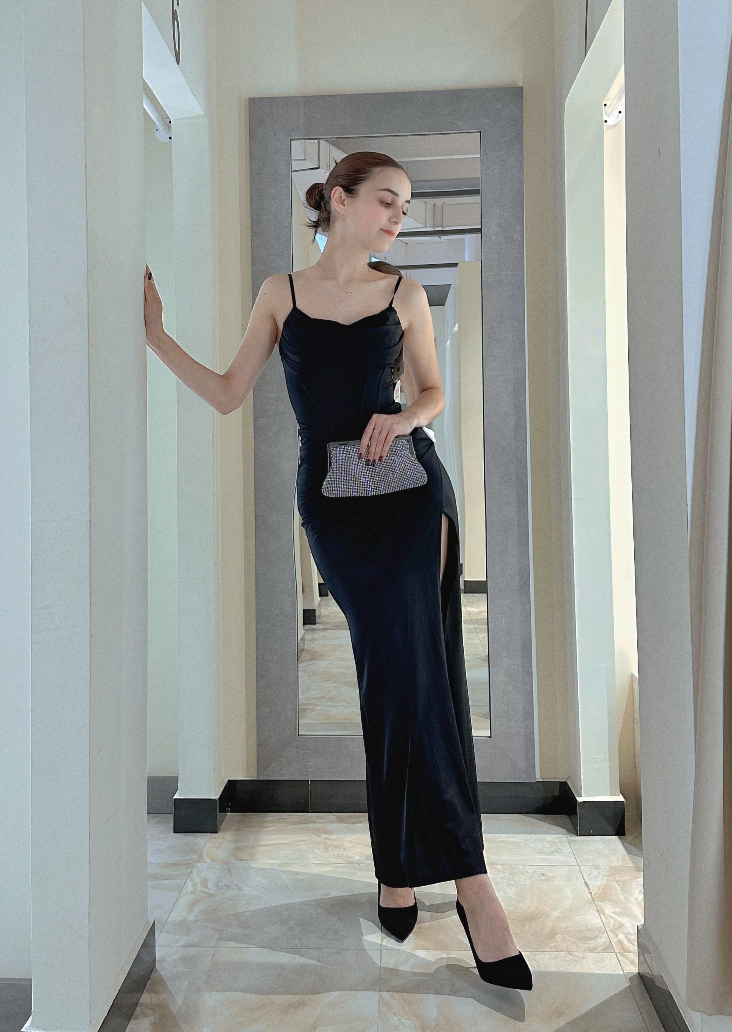 Abito da damigella d'onore monocolore